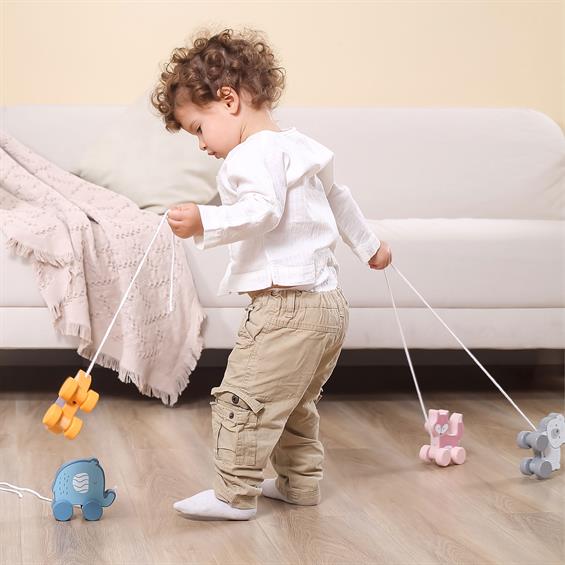 Дерев'яна каталка Viga Toys PolarB Слоник (44004) - зображення 5