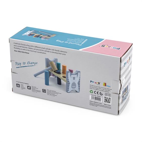 Стукалка Viga Toys PolarB Цвяшки (44009) - зображення 6