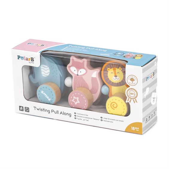 Дерев'яна каталка Viga Toys PolarB Звірята (44023) - зображення 1
