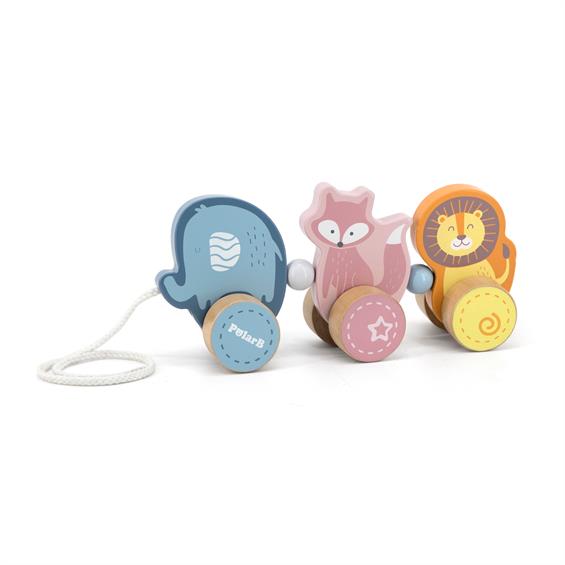 Дерев'яна каталка Viga Toys PolarB Звірята (44023) - зображення 0