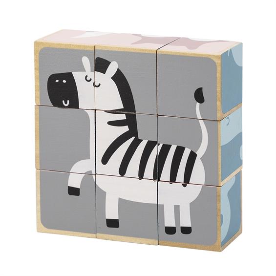 Дерев'яні кубики-пазл Viga Toys PolarB Звірята (44024) - зображення 9