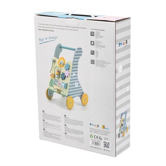 Дитячі ходунки-каталка Viga Toys PolarB з бізібордом (44028) - зображення 3