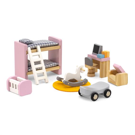 Дерев'яні меблі для ляльок Viga Toys PolarB Дитяча кімната (44036) - зображення 2