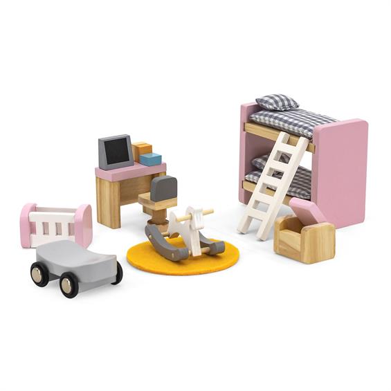 Дерев'яні меблі для ляльок Viga Toys PolarB Дитяча кімната (44036) - зображення 1
