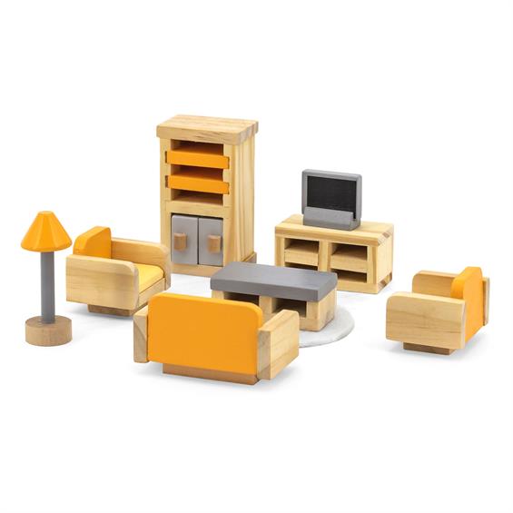 Дерев'яні меблі для ляльок Viga Toys PolarB Вітальня (44037) - зображення 2