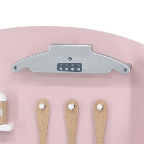 Дитяча кухня з дерева з посудом Viga Toys PolarB рожевий (44046) - зображення 8