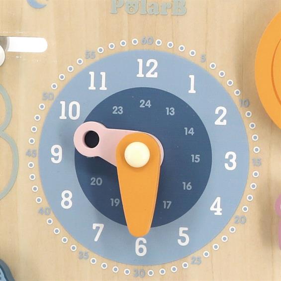 Дерев'яний календар Viga Toys PolarB з годинником, англійською мовою (44056) - зображення 4