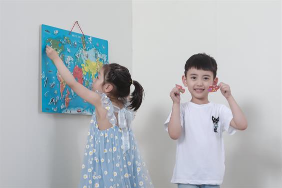 Пазл магнітний Viga Toys Карта світу з маркерною дошкою, англійською (44508EN) - зображення 5
