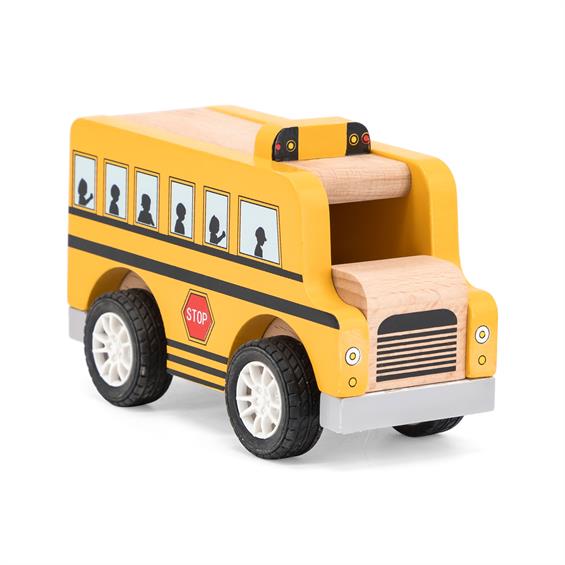 Дерев'яна машинка Viga Toys Шкільний автобус (44514) - зображення 2