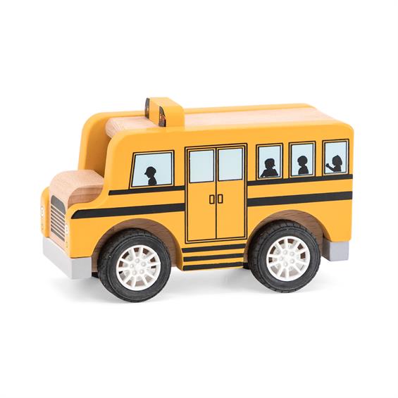 Дерев'яна машинка Viga Toys Шкільний автобус (44514) - зображення 1