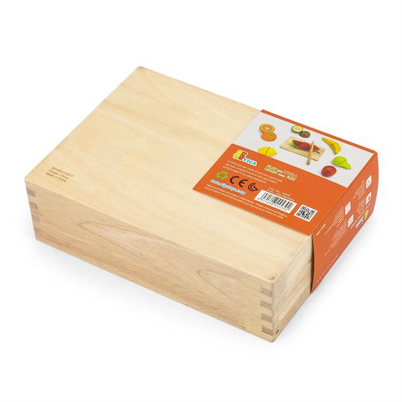 Іграшкові продукти Viga Toys Нарізані фрукти з дерева (44539) - зображення 4