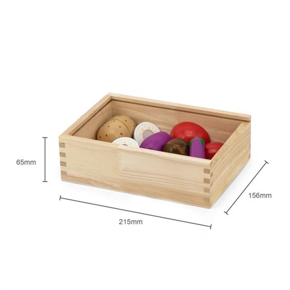 Іграшкові продукти Viga Toys Нарізані овочі з дерева (44540) - зображення 8