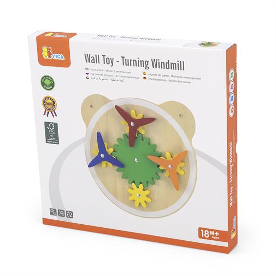 Бізіборд Viga Toys Млини і шестерінки (44553FSC) - зображення 2
