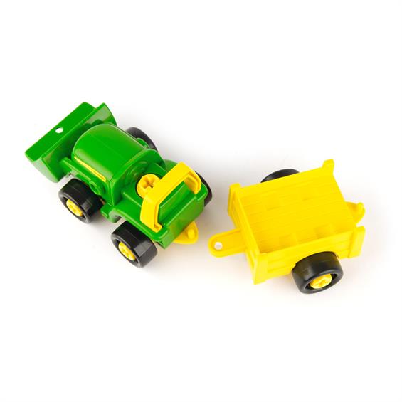 Ігровий набір-конструктор John Deere Kids Трактор із ковшем і причепом (47209) - зображення 7