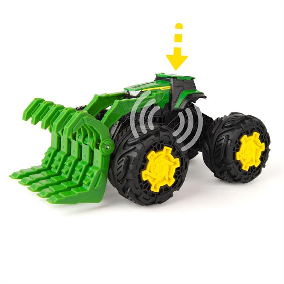 Іграшковий трактор John Deere Kids Monster Treads з ковшем і великими колесами (47327) - зображення 8
