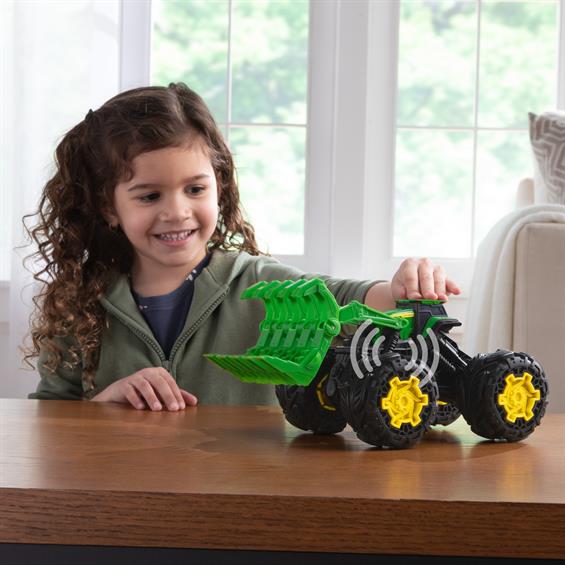 Іграшковий трактор John Deere Kids Monster Treads з ковшем і великими колесами (47327) - зображення 10
