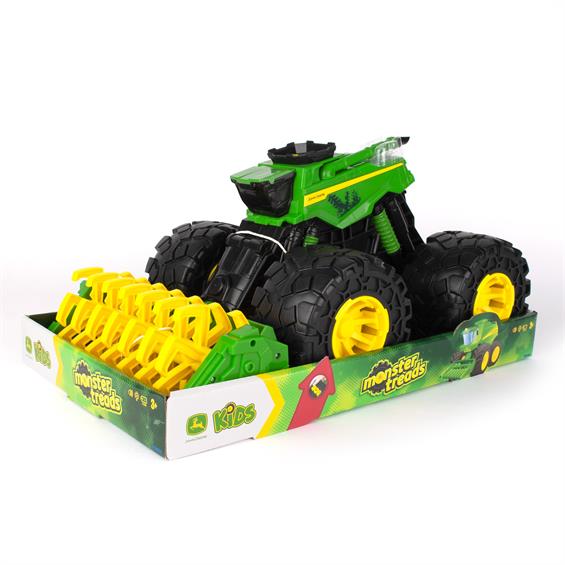 Іграшковий комбайн John Deere Kids Monster Treads з молотаркою і великими колесами (47329) - зображення 4
