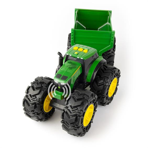 Іграшковий трактор John Deere Kids Monster Treads із причепом і великими колесами (47353) - зображення 4