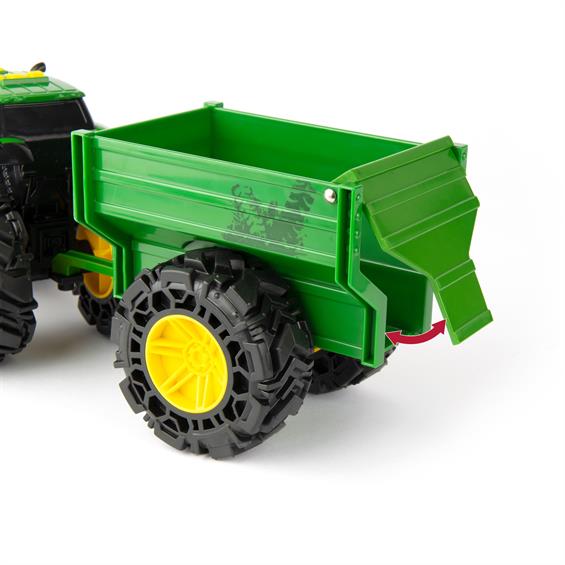 Іграшковий трактор John Deere Kids Monster Treads із причепом і великими колесами (47353) - зображення 6