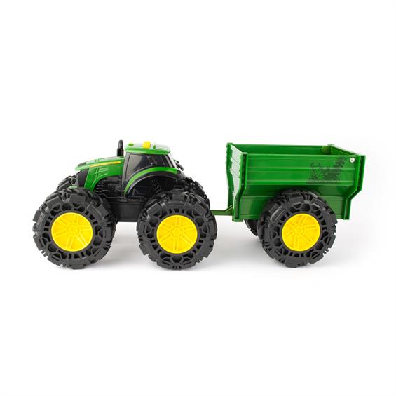 Іграшковий трактор John Deere Kids Monster Treads із причепом і великими колесами (47353) - зображення 8