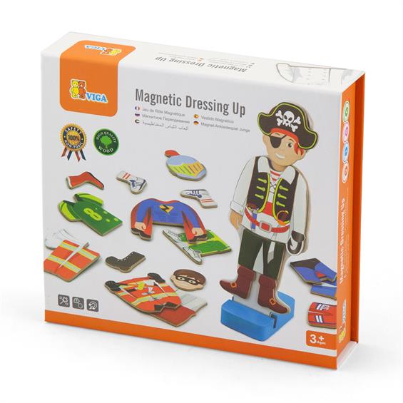 Набір магнітів Viga Toys Гардероб хлопчика (50021) - зображення 3