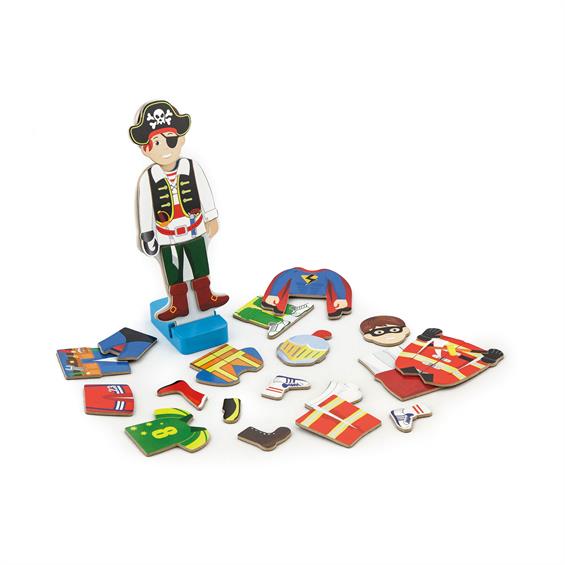 Набір магнітів Viga Toys Гардероб хлопчика (50021) - зображення 4