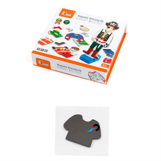 Набір магнітів Viga Toys Гардероб хлопчика (50021) - зображення 5