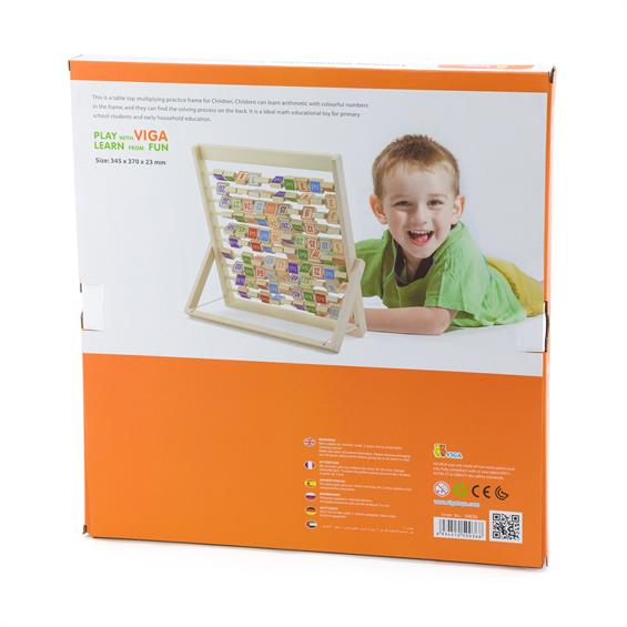 Дерев'яна гра Viga Toys Вивчаємо множення (50036) - зображення 6