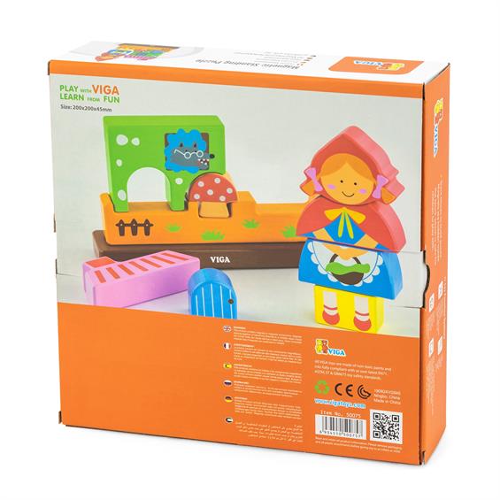 Магнітна дерев'яна іграшка Viga Toys Червона Шапочка (50075) - зображення 3