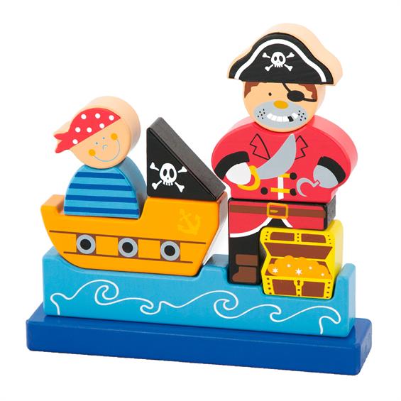 Магнітна дерев'яна іграшка Viga Toys Пірат (50077) - зображення 1