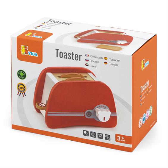 Іграшковий тостер Viga Toys з дерева (50233FSC) - зображення 2
