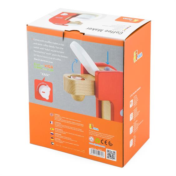 Іграшкова кавоварка Viga Toys з дерева (50234) - зображення 2