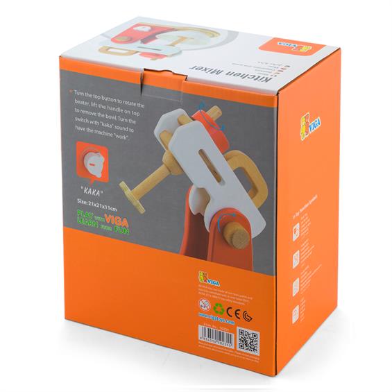 Іграшковий міксер Viga Toys з дерева (50235FSC) - зображення 4