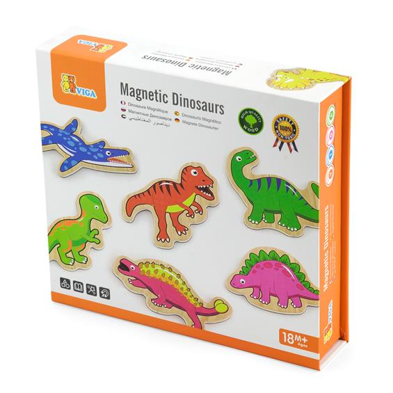 Набір магнітів Viga Toys Динозаври, 20 шт. (50289) - зображення 2