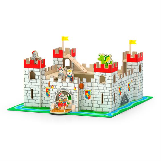 Дерев'яний ігровий набір Viga Toys Іграшковий замок (50310) - зображення 3