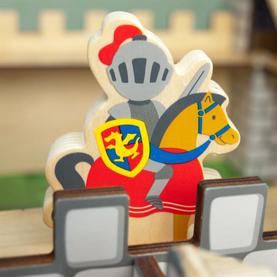 Дерев'яний ігровий набір Viga Toys Іграшковий замок (50310) - зображення 12