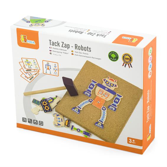 Набір для творчості Viga Toys Дерев'яна аплікація Робот (50335) - зображення 2