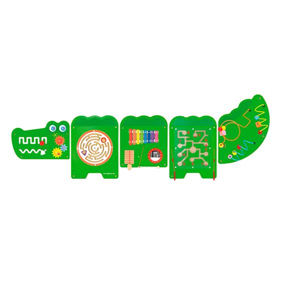 Бізіборд Viga Toys Крокодил, 5 секцій (50346) - зображення 1