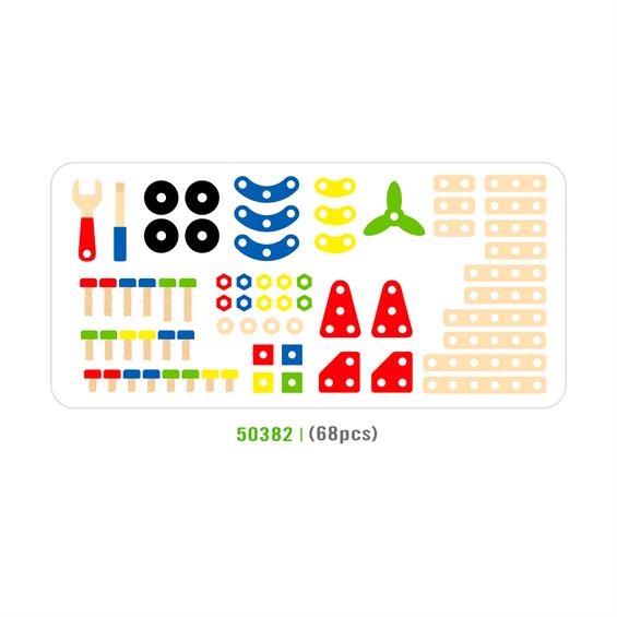 Дерев'яний конструктор Viga Toys 68 ел. (50382) - зображення 3