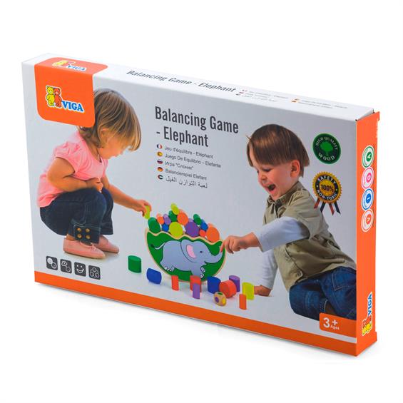 Дерев'яна гра-баланс Viga Toys Слоник (50390) - зображення 4