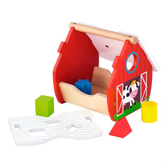Дерев'яний сортер Viga Toys Веселий будиночок (50533) - зображення 3