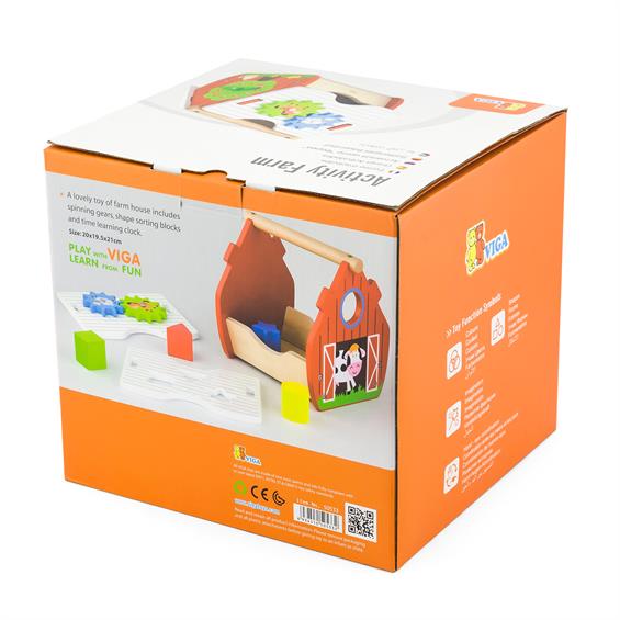 Дерев'яний сортер Viga Toys Веселий будиночок (50533) - зображення 4