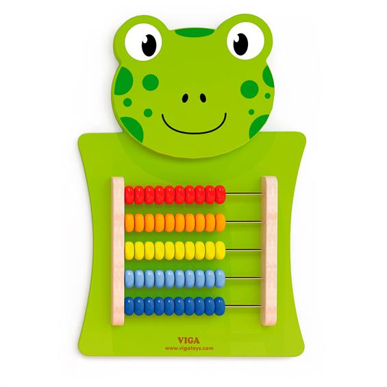 Бізіборд Viga Toys Жабка з рахівницею (50679) - зображення 1