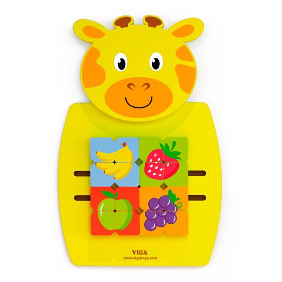 Бизиборд Viga Toys Жираф с фруктами (50680FSC) - зображення 1
