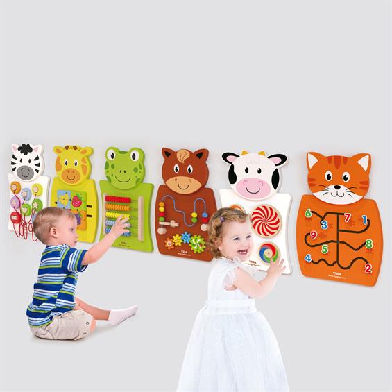 Бізіборд Viga Toys Зебра з фігурками (50681FSC) - зображення 2