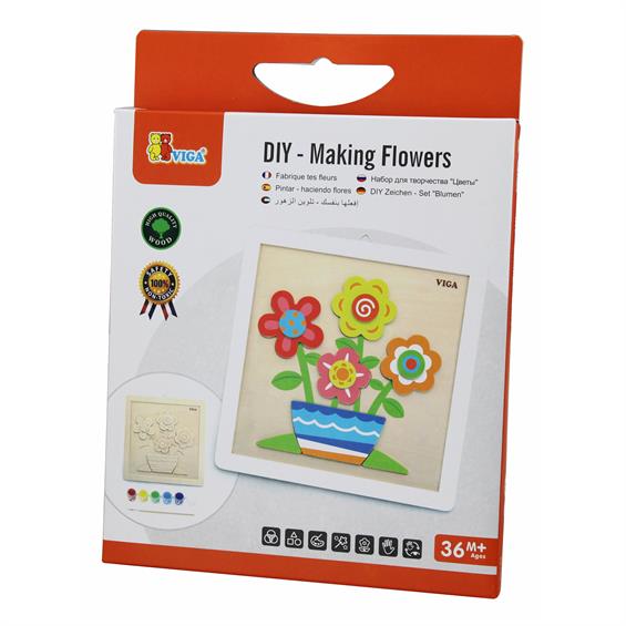 Набір для творчості Viga Toys Картина власноручно Квіти (50685) - зображення 2