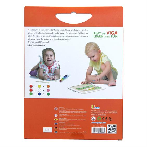 Набір для творчості Viga Toys Картина власноручно Рибка (50687) - зображення 6