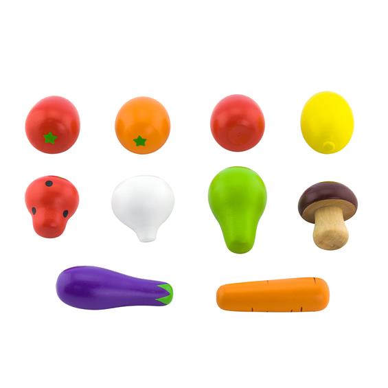 Іграшкові продукти Viga Toys Дерев'яні овочі та фрукти (50734) - зображення 1