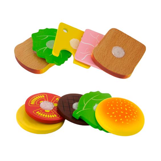 Іграшкові продукти Viga Toys Дерев'яні гамбургер і сендвіч (50810) - зображення 3