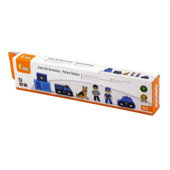 Набір для залізниці Viga Toys Поліцейська дільниця (50814) - зображення 2